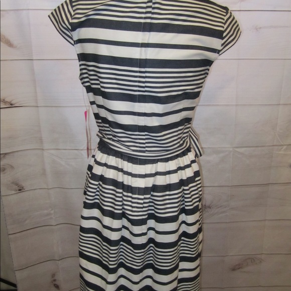 NWT Betsy Johnson Striped A Line Dress Sz 12 - Picture 4 of 8